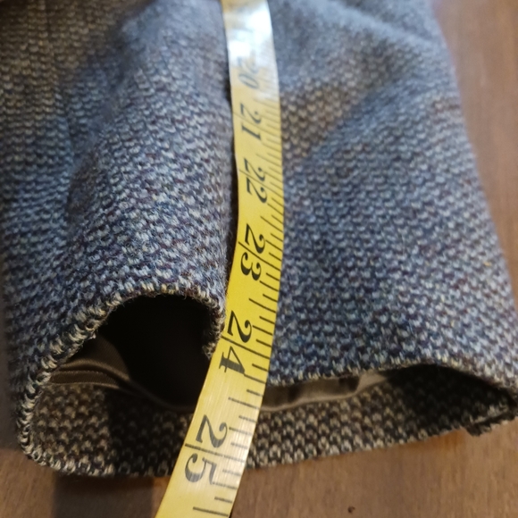 Hart Schaffner Marx Tweed Blazer Sport Coat Jacket Mens 46R Brown Virgin Wool - Picture 4 of 12